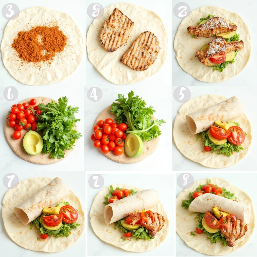 grilled chicken wrap