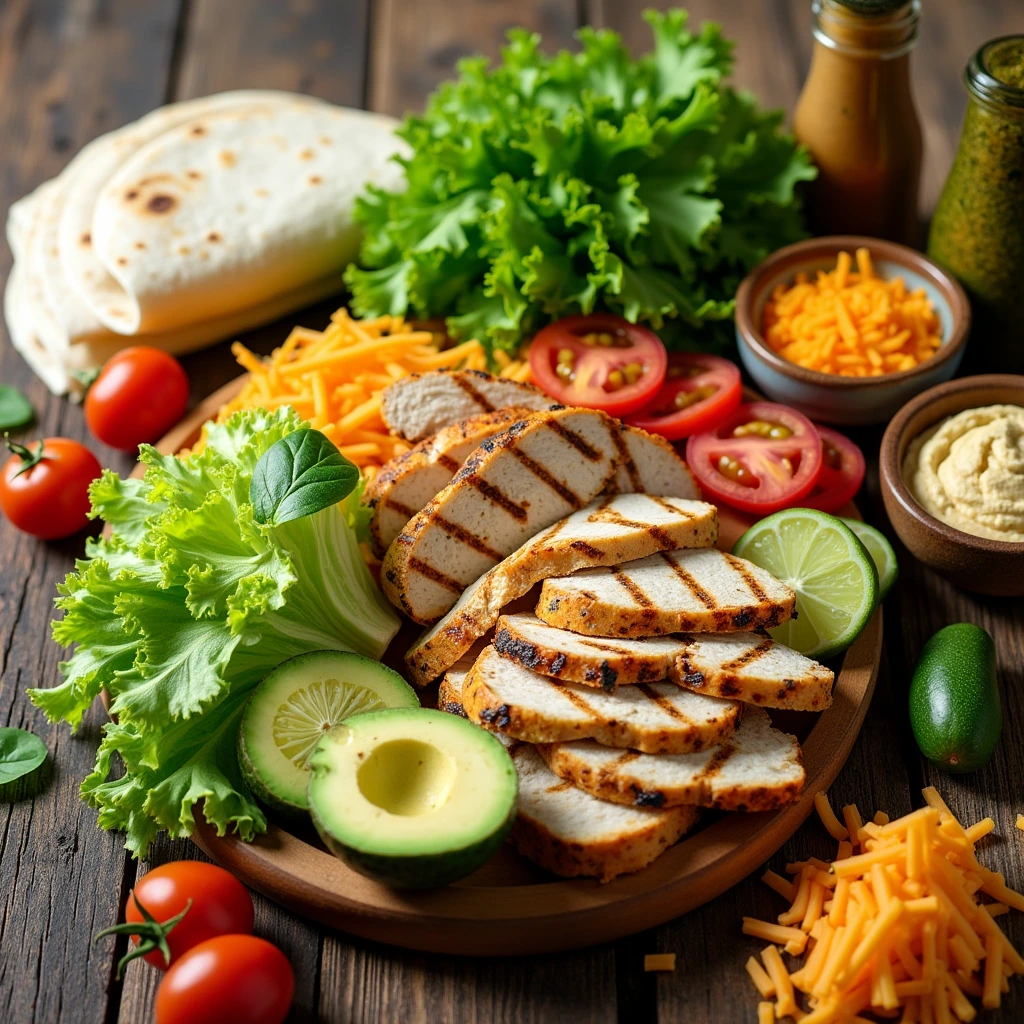grilled chicken wrap