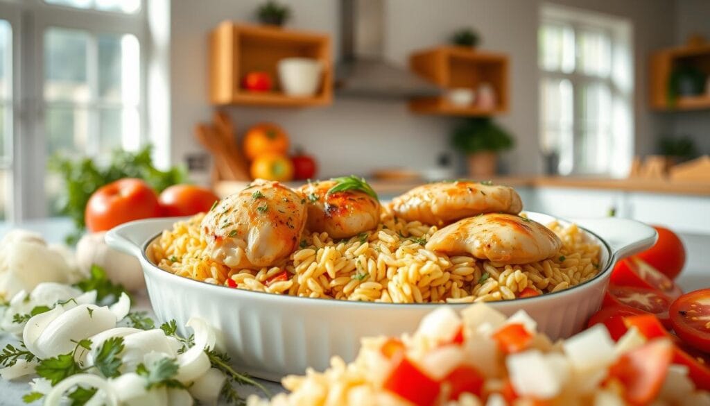 easy chicken orzo bake easy chicken orzo bake