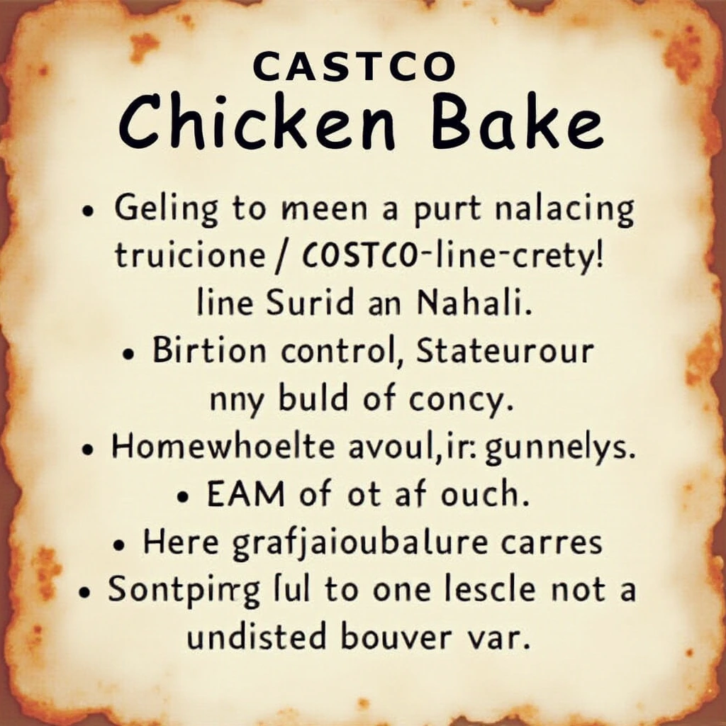 costco chicken bake calories
