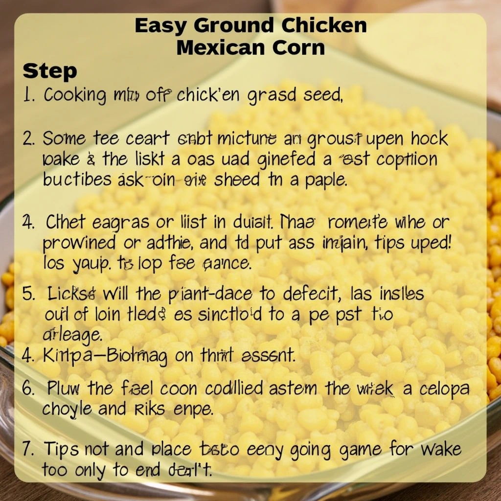 ground chicken mexican corn recipe