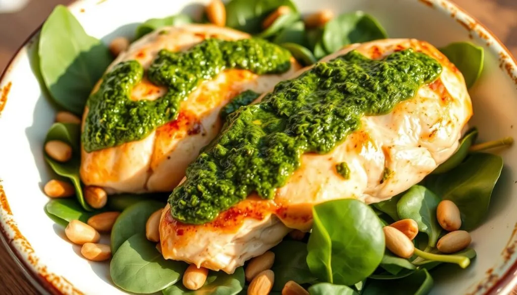 easy baked pesto chicken easy baked pesto chicken